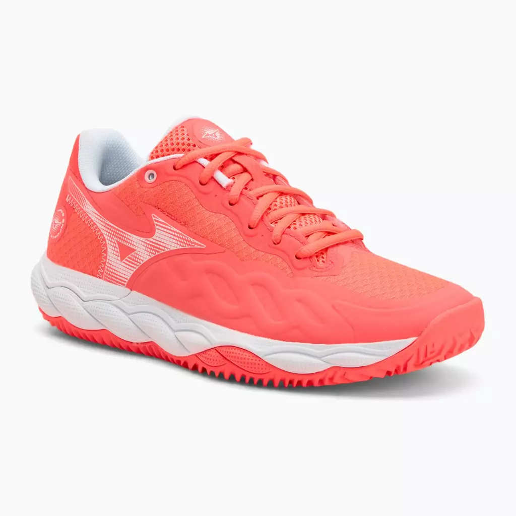 Женские Теннисные кроссовки Mizuno Wave Enforce Court CC W calypso coral/white/barely pink