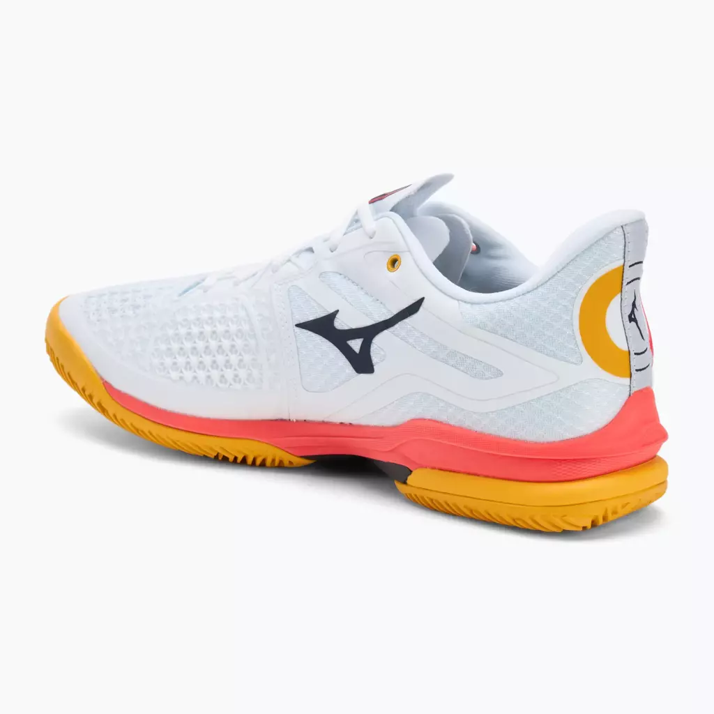 Теннисные Mizuno Wave Exceed Tour 6 CC white/baritone blue/fiery coral 2