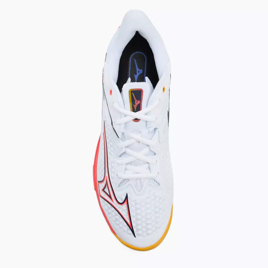 Теннисные Mizuno Wave Exceed Tour 6 CC white/baritone blue/fiery coral 2