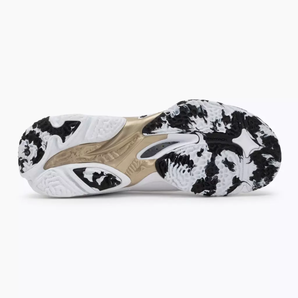 Кроссовки волейбольные Mizuno Wave Lightning Z8 white/black/ge gold