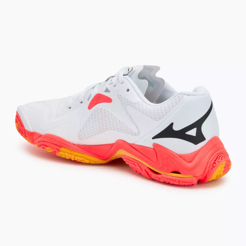 Кроссовки волейбольные Mizuno Wave Lightning Z8 white/fiery coral 2/citrus