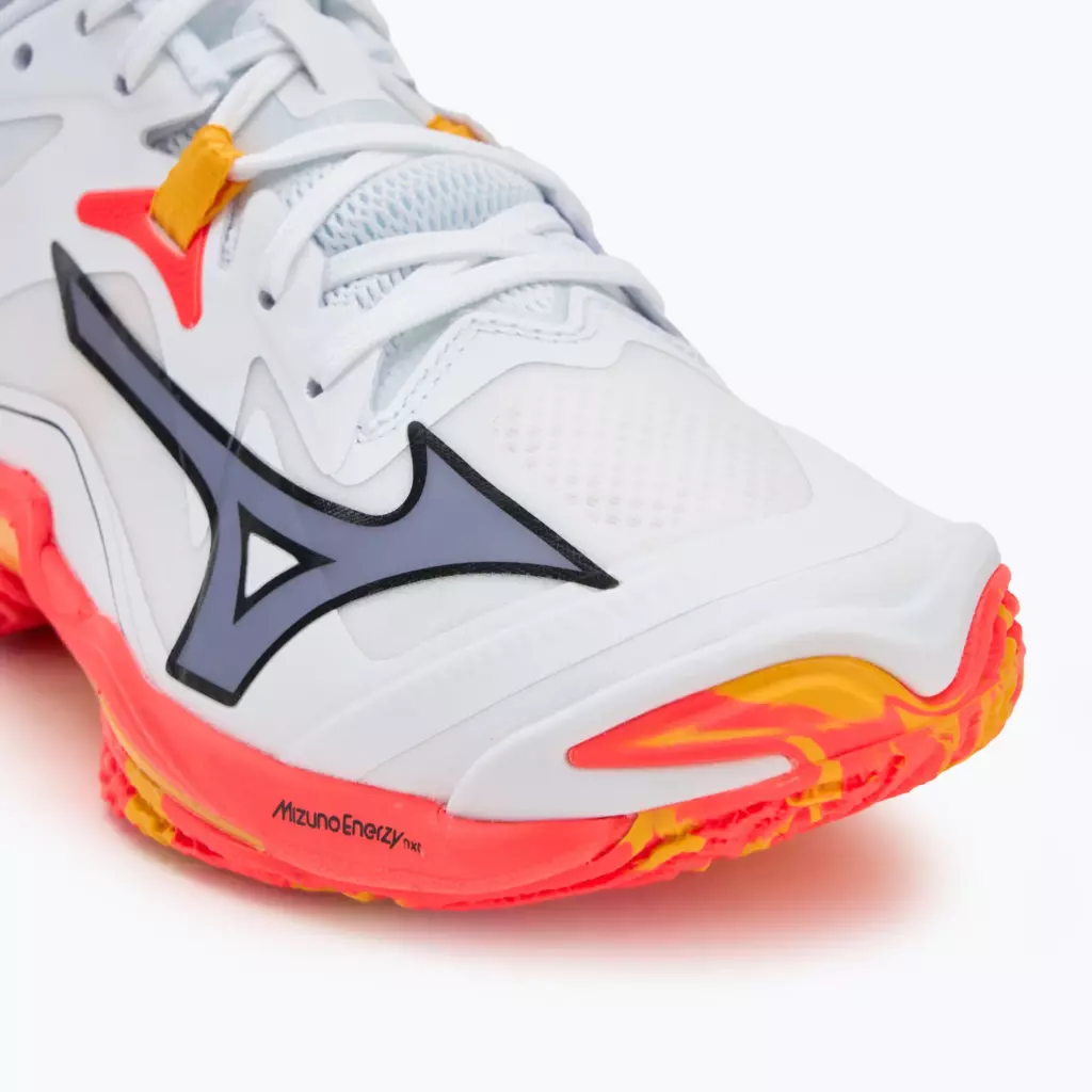 Кроссовки волейбольные Mizuno Wave Lightning Z8 white/fiery coral 2/citrus