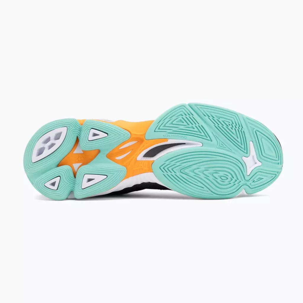 Кроссовки волейбольные Mizuno Wave Voltage 2 black/tangelo/ice green