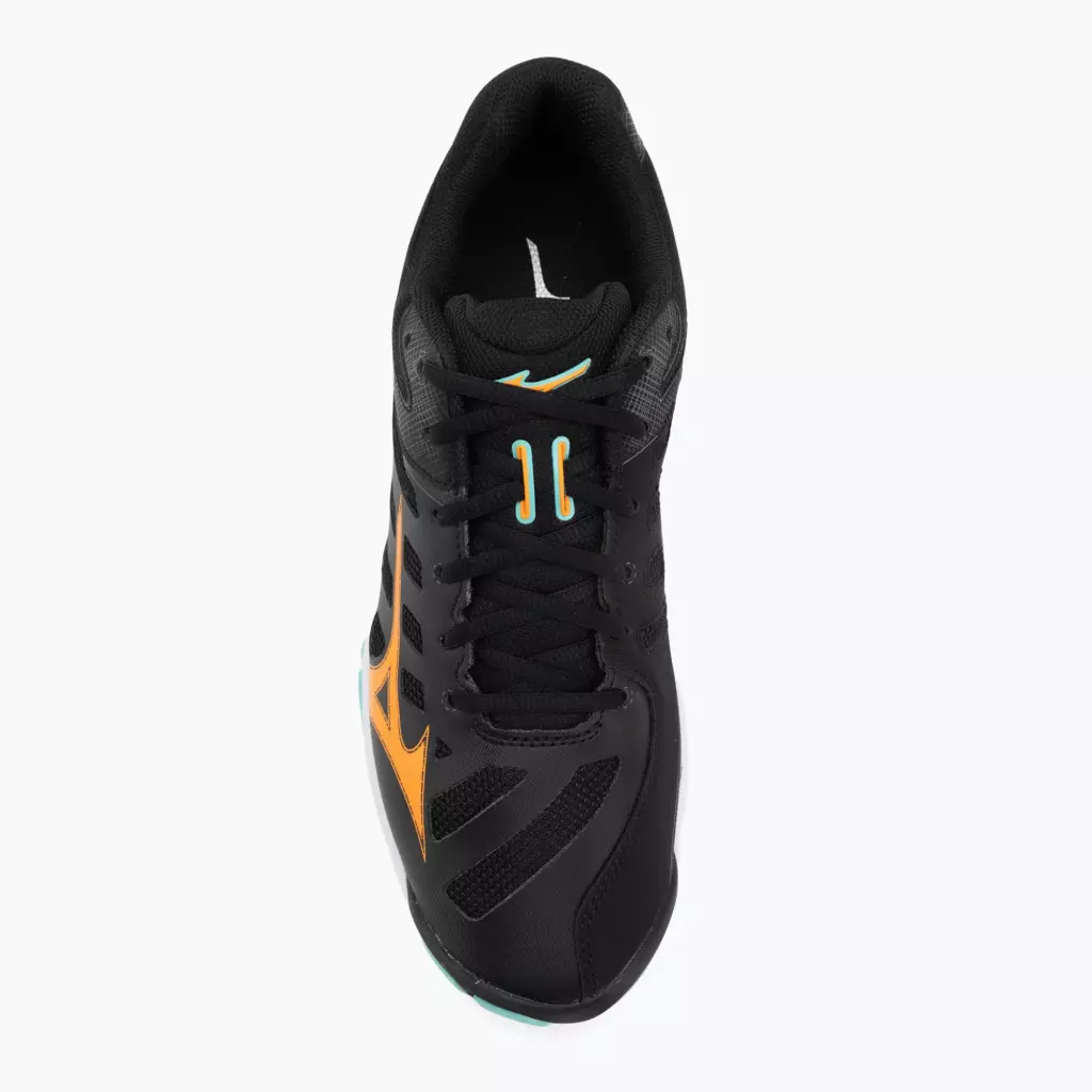 Кроссовки волейбольные Mizuno Wave Voltage 2 black/tangelo/ice green