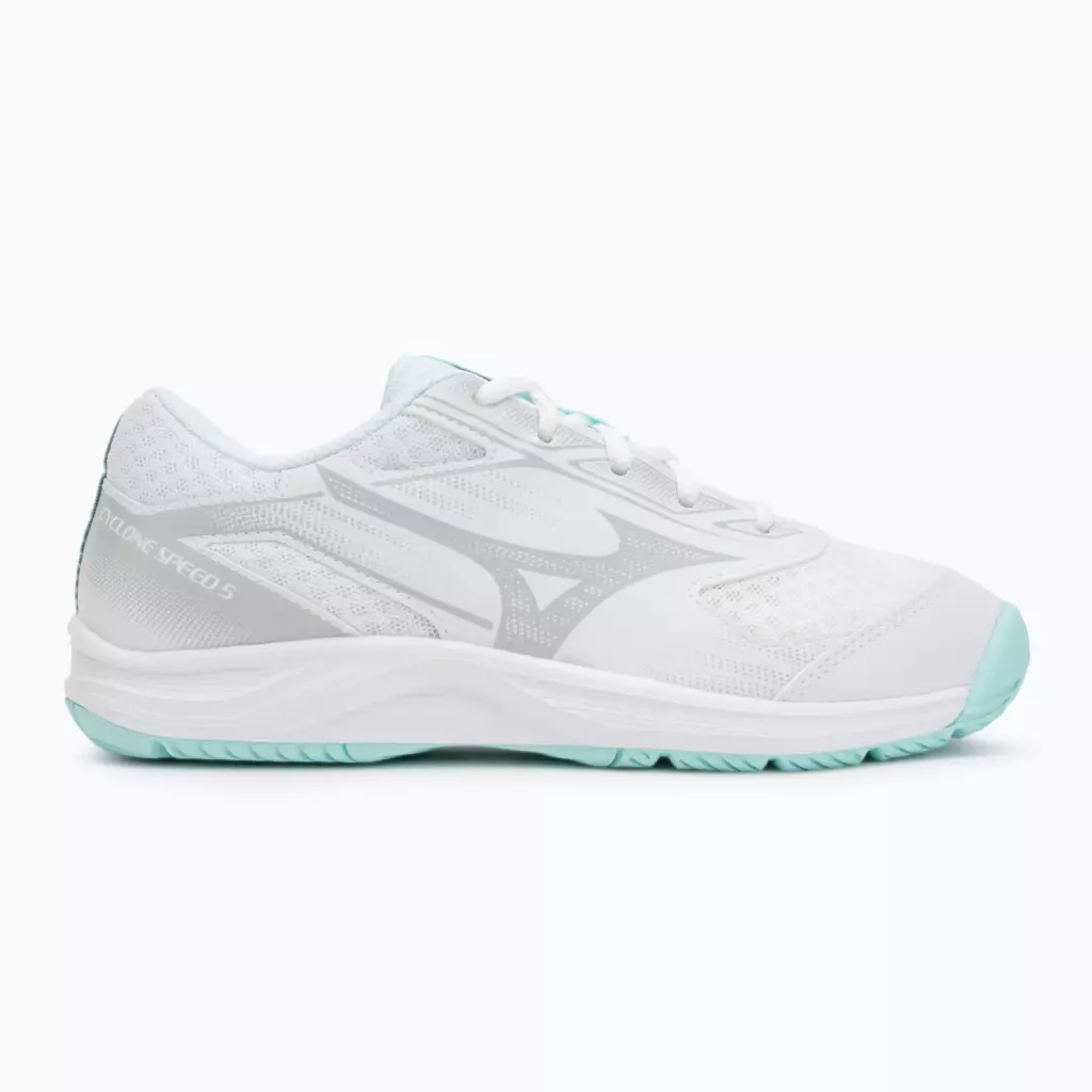 Женские Кроссовки волейбольные Mizuno Cyclone Speed 5 white/blue tint