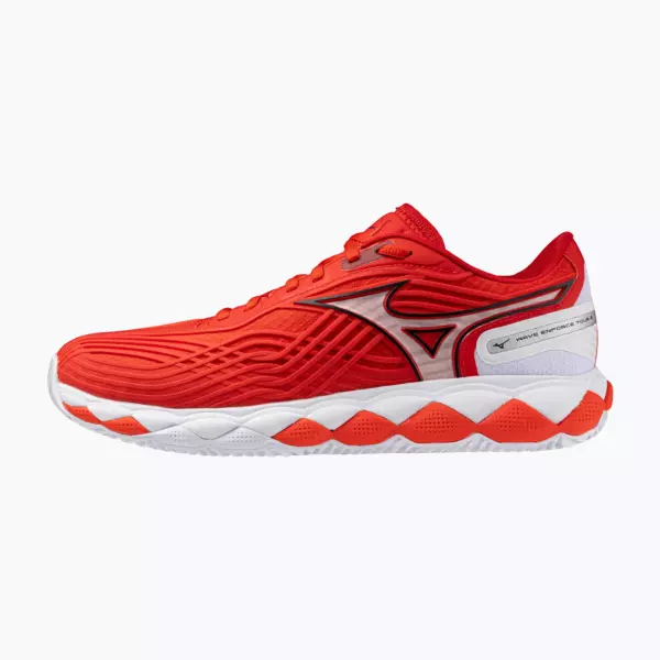 Теннисные кроссовки Mizuno Wave Enforce Tour 2 CC fiery red/white/sun-dried toma