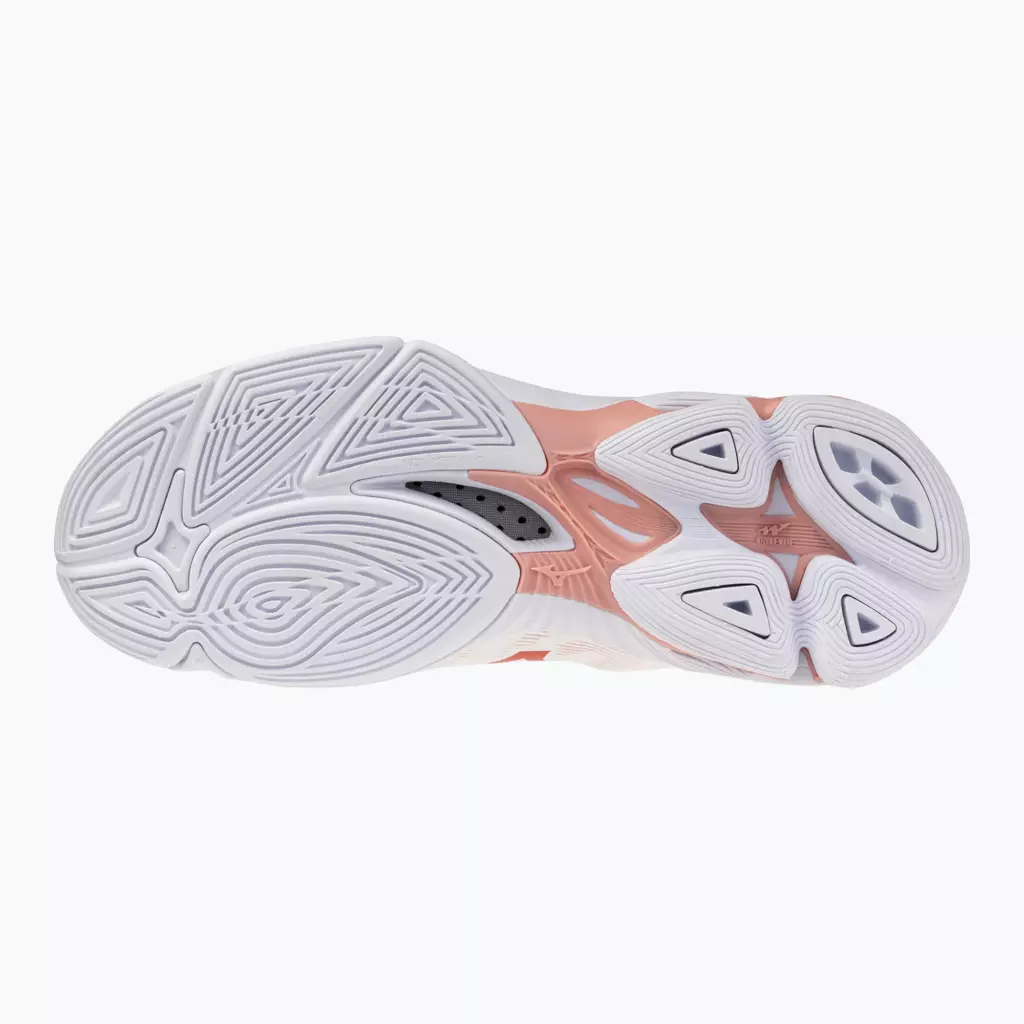 Женские Кроссовки волейбольные Mizuno Wave Lightning Pro white/rose elegance/lava falls