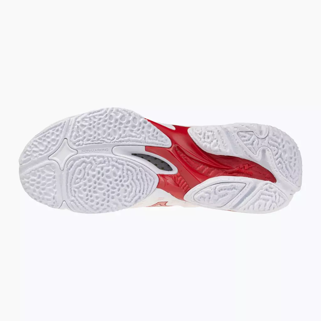 Женские Кроссовки волейбольные Mizuno Wave Lightning Elite white/rose elegance/lava falls