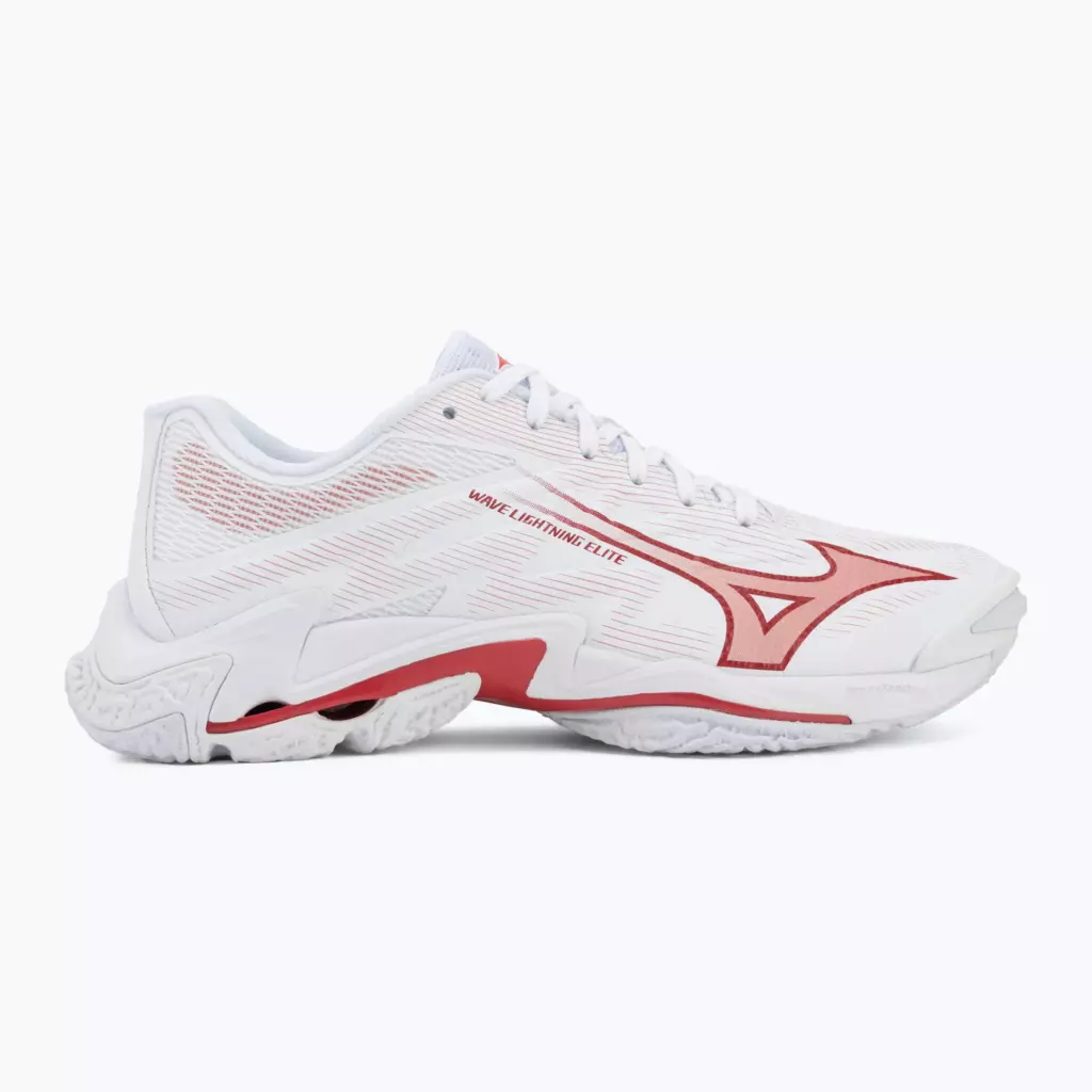 Женские Кроссовки волейбольные Mizuno Wave Lightning Elite white/rose elegance/lava falls