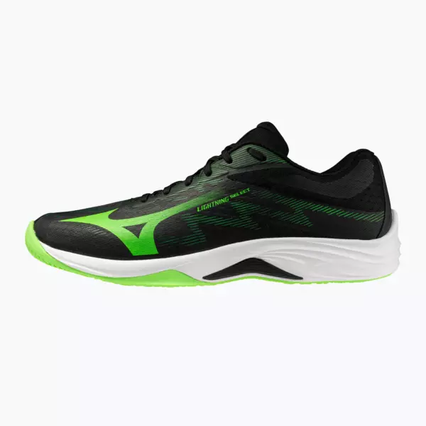 Кроссовки волейбольные Mizuno Lightning Select black/jasmine green