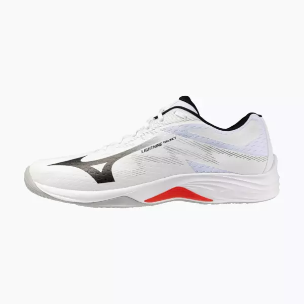 Кроссовки волейбольные Mizuno Lightning Select white/black/fiery red