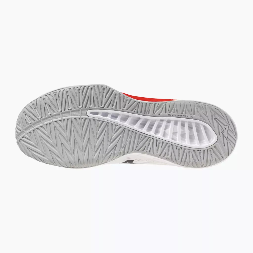 Кроссовки волейбольные Mizuno Lightning Select white/black/fiery red