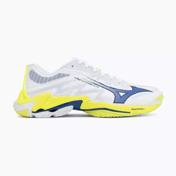 Кроссовки волейбольные Mizuno Wave Lightning Elite white/lighting yellow/dazzling blue
