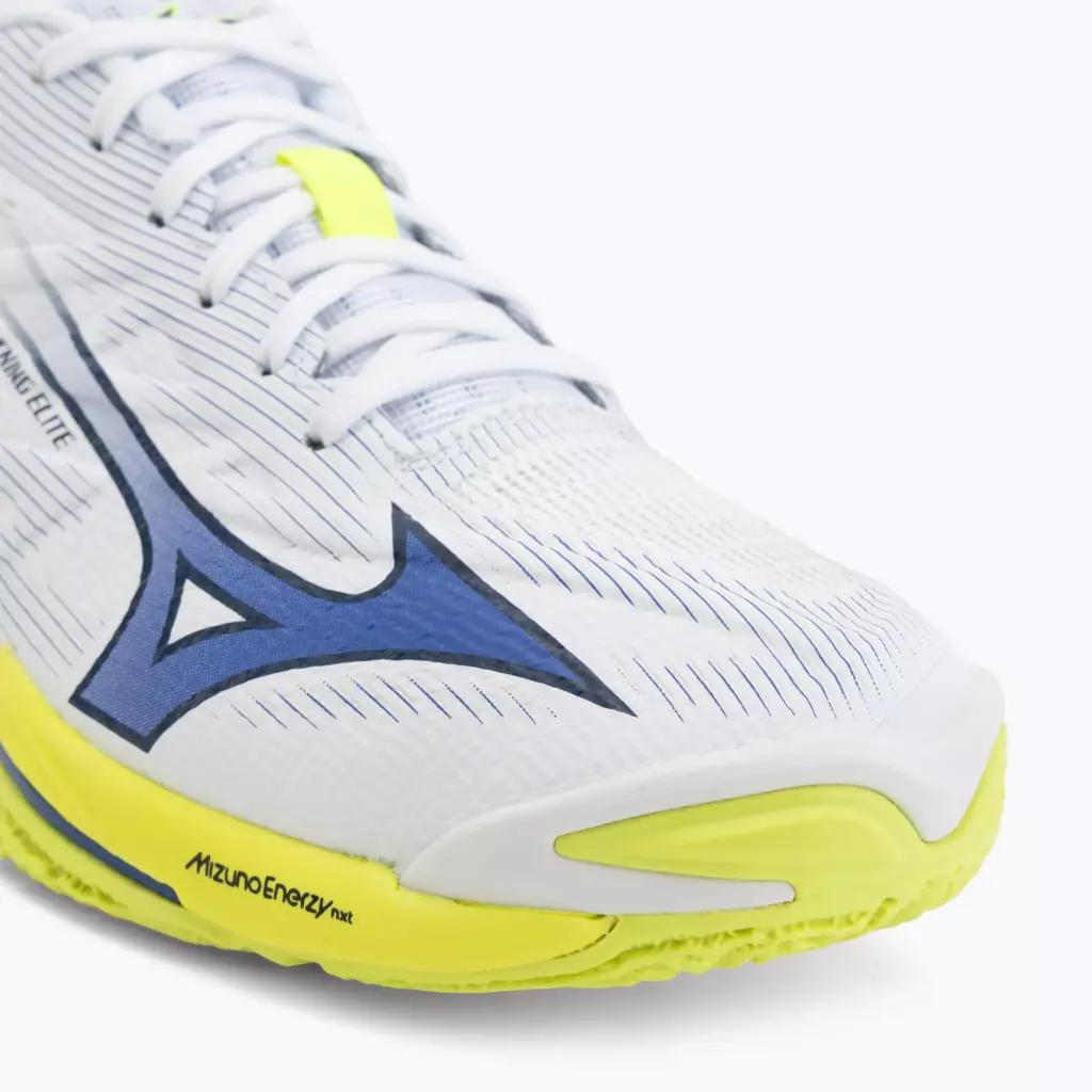 Кроссовки волейбольные Mizuno Wave Lightning Elite white/lighting yellow/dazzling blue