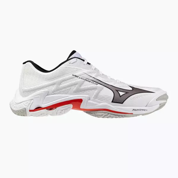 Кроссовки волейбольные Mizuno Wave Lightning Elite white/black/fiery red