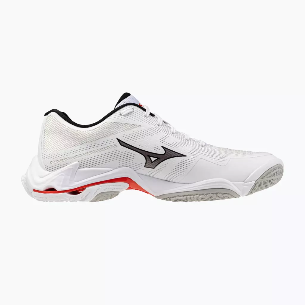 Кроссовки волейбольные Mizuno Wave Lightning Elite white/black/fiery red