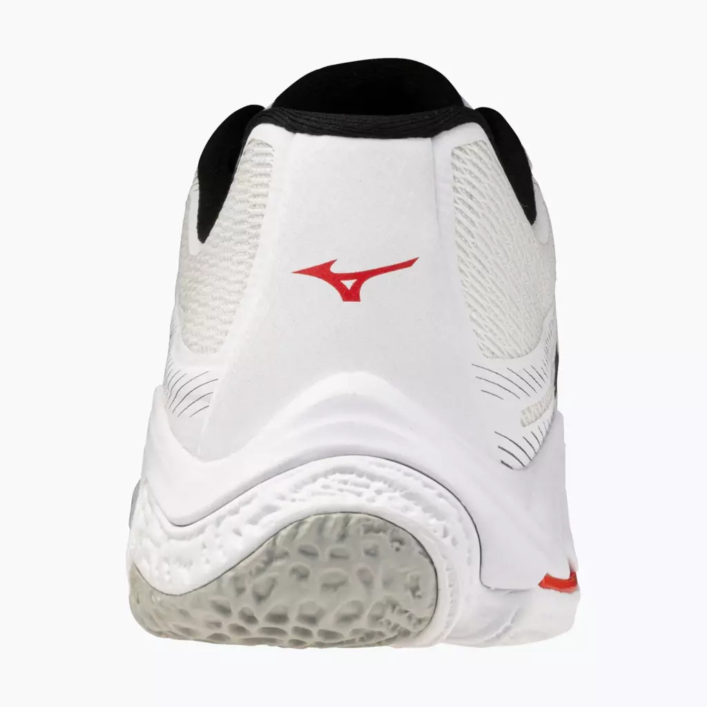 Кроссовки волейбольные Mizuno Wave Lightning Elite white/black/fiery red