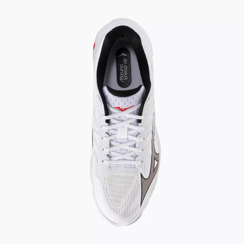 Кроссовки волейбольные Mizuno Wave Lightning Elite white/black/fiery red