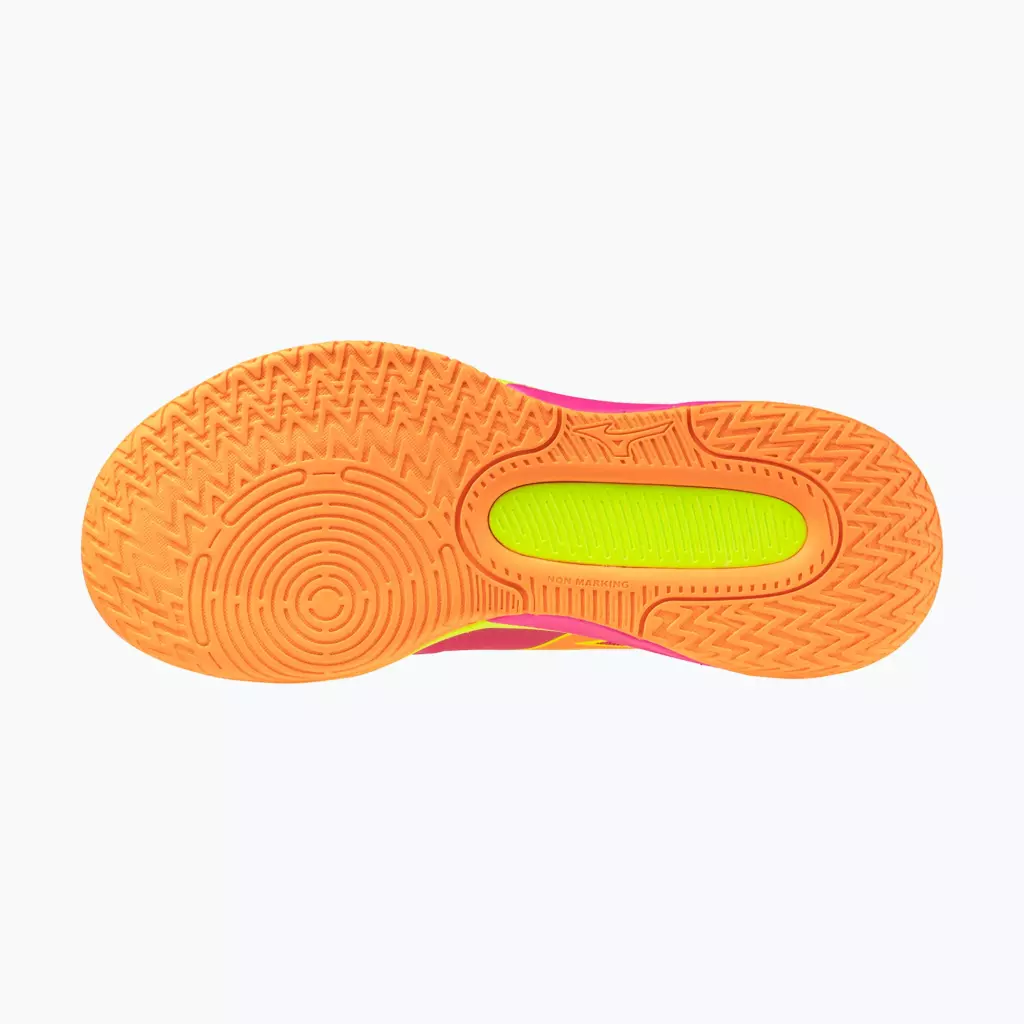 Кроссовки волейбольные Mizuno Neo Jump pink tetra/fortune yellow/light