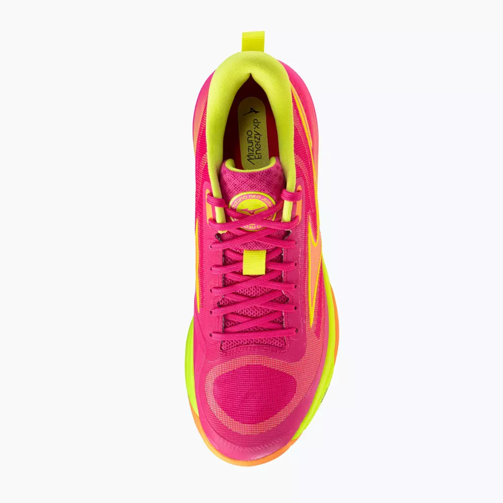 Кроссовки волейбольные Mizuno Neo Jump pink tetra/fortune yellow/light