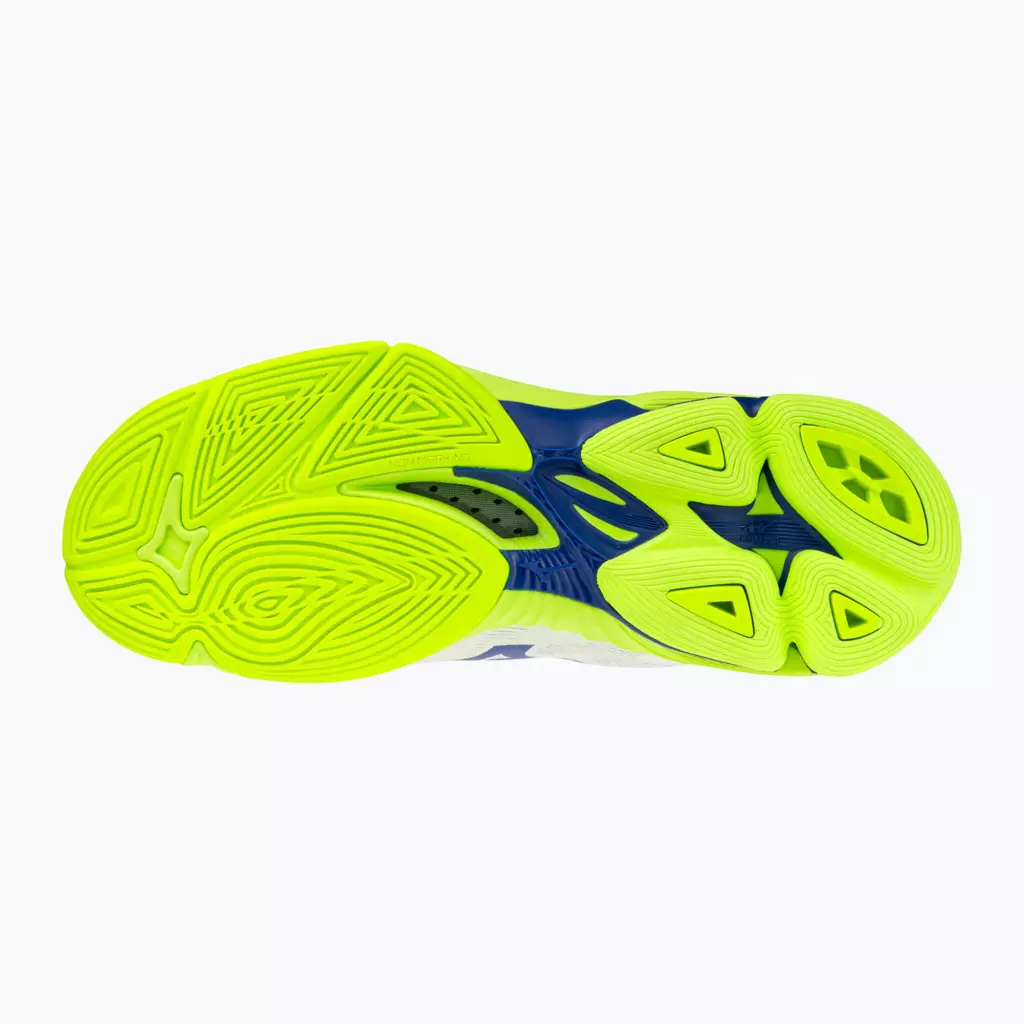 Кроссовки волейбольные Mizuno Wave Lightning Pro Mid white/lighting yellow/dazzling blue