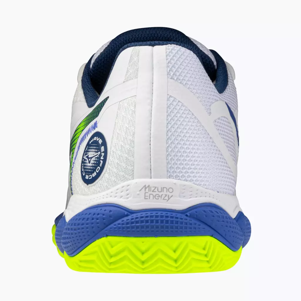 Теннисные кроссовки Mizuno Wave Enforce Court CC white/dazzling blue/ lightning