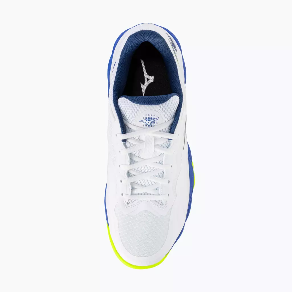 Теннисные кроссовки Mizuno Wave Enforce Court CC white/dazzling blue/ lightning