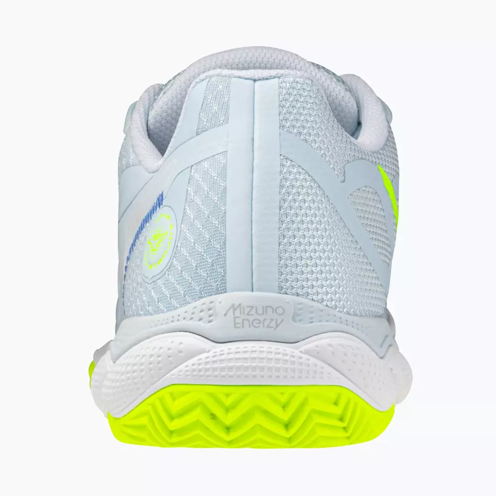 Женские Теннисные кроссовки Mizuno Wave Enforce Court CC W ice water/lightning yellow/ancient