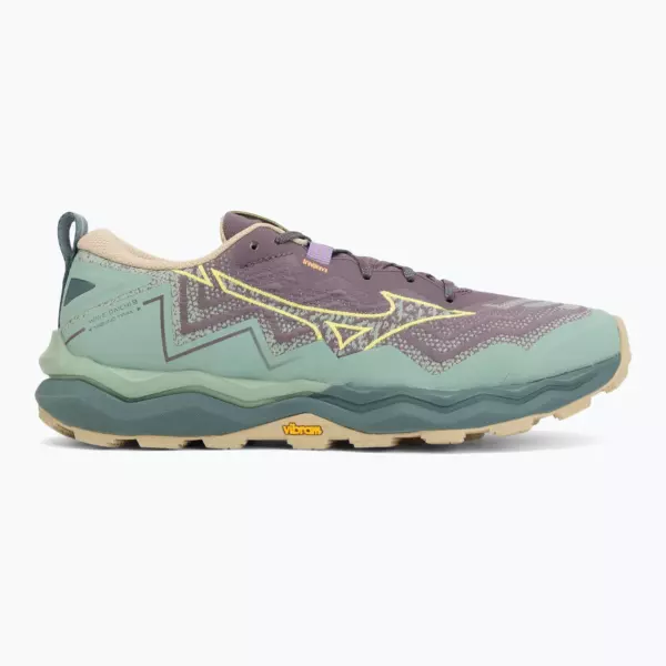 Женские Кроссовки для бега Mizuno Wave Daichi 9 granite green/fortune yellow