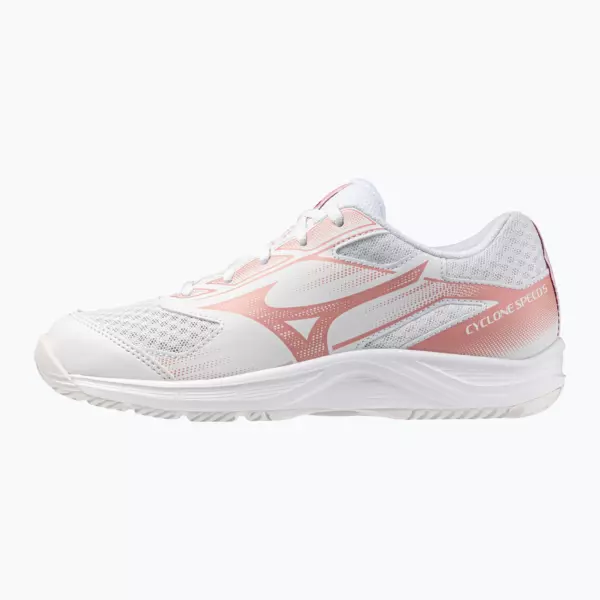 Женские Кроссовки волейбольные Mizuno Cyclone Speed 5 white/rose elegance/lava falls