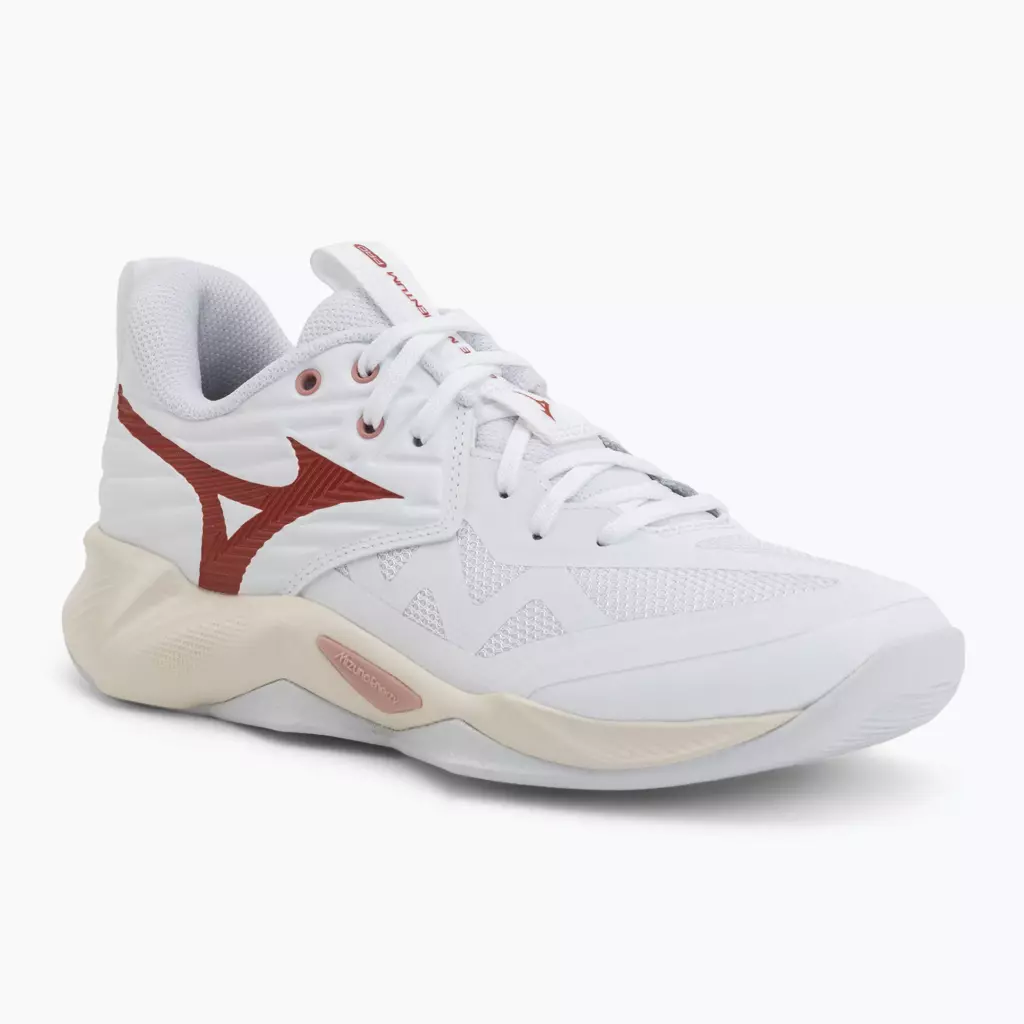Женские Кроссовки волейбольные Mizuno Wave Momentum Pro white/rose elegance/lava falls