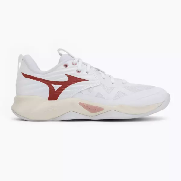 Женские Кроссовки волейбольные Mizuno Wave Momentum Pro white/rose elegance/lava falls