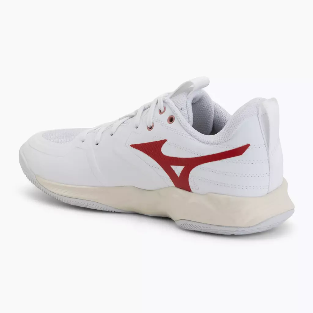 Женские Кроссовки волейбольные Mizuno Wave Momentum Pro white/rose elegance/lava falls