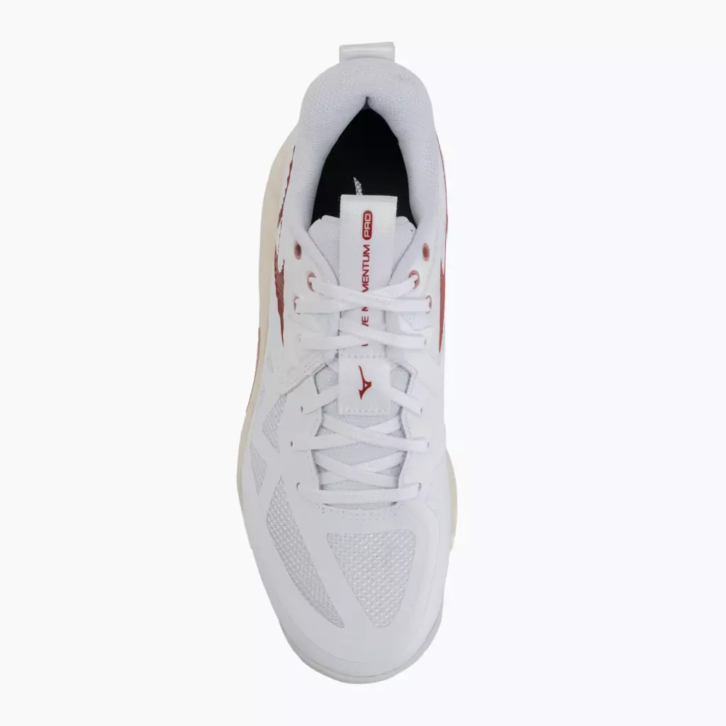 Женские Кроссовки волейбольные Mizuno Wave Momentum Pro white/rose elegance/lava falls