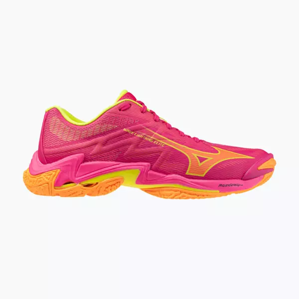 Кроссовки волейбольные Mizuno Wave Lightning Elite pink tetra/fortune yellow/ligh