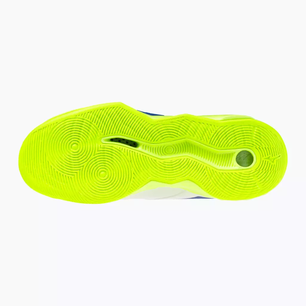 Кроссовки волейбольные Mizuno Wave Momentum Pro Mid white/lightning yellow/dazzling blue