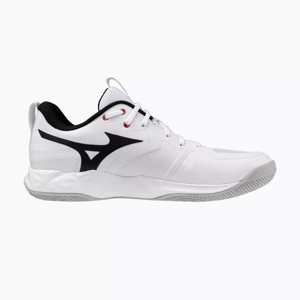Кроссовки волейбольные Mizuno Wave Momentum Pro white/black/fiery red
