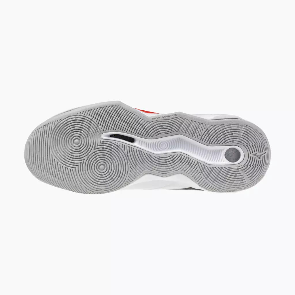 Кроссовки волейбольные Mizuno Wave Momentum Pro white/black/fiery red