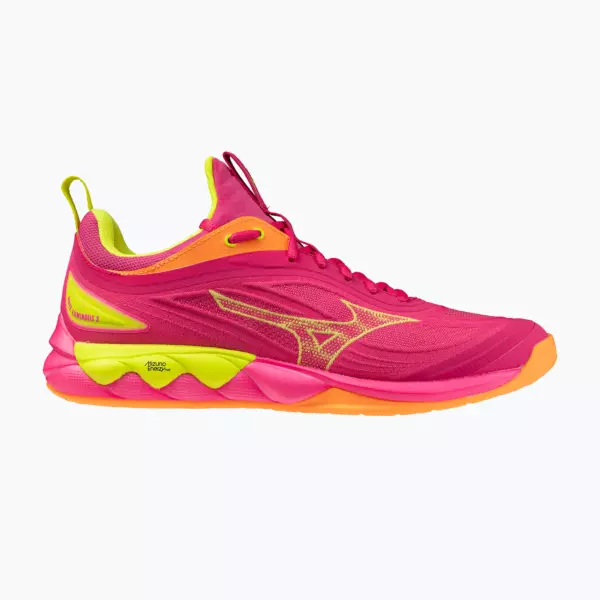 Кроссовки волейбольные Mizuno Wave Luminous 3 mugen pink tetra/fortune yellow/ligh