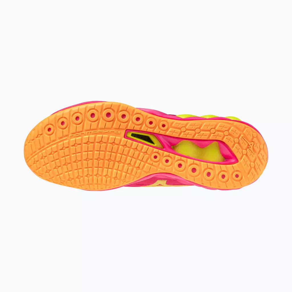 Кроссовки волейбольные Mizuno Wave Luminous 3 mugen pink tetra/fortune yellow/ligh