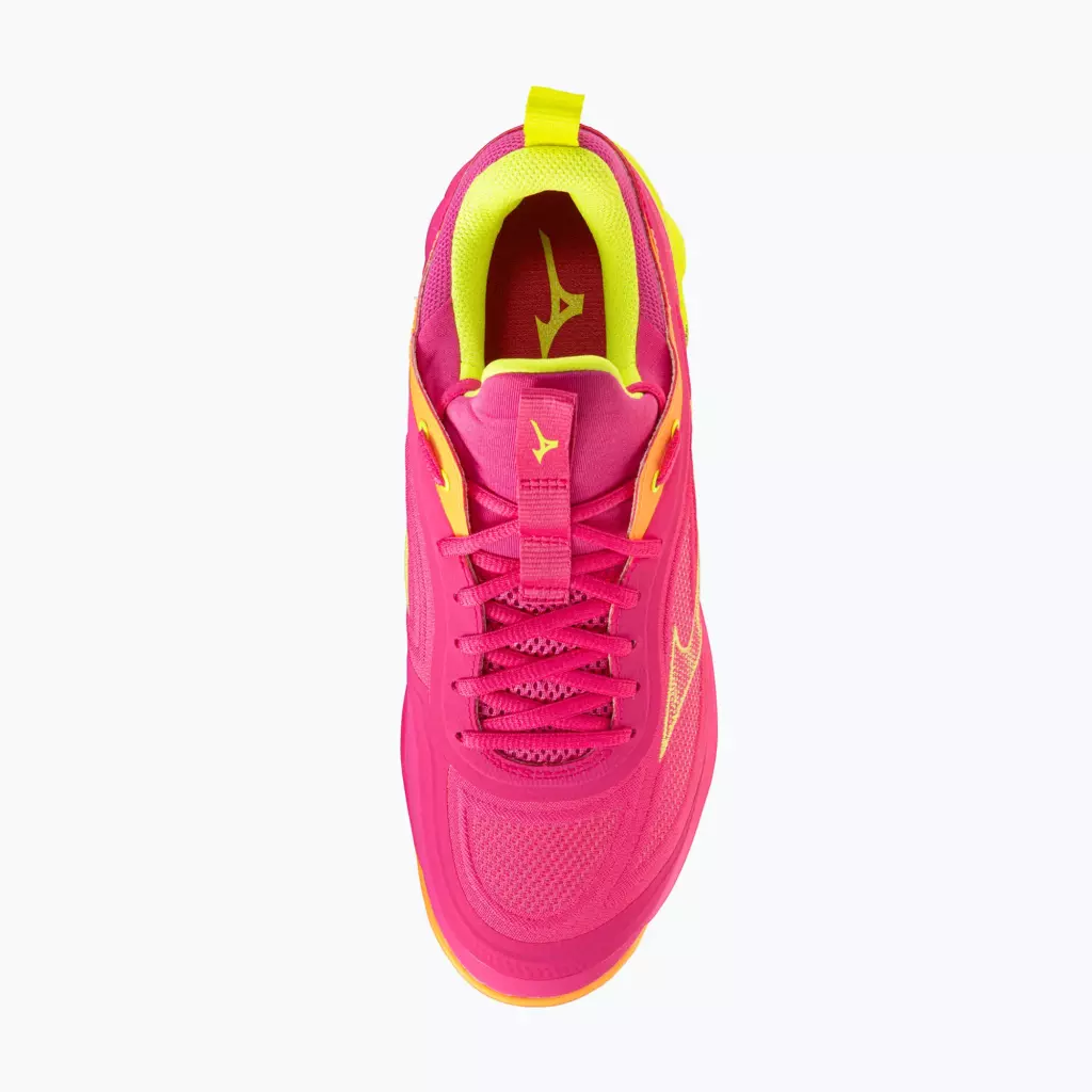 Кроссовки волейбольные Mizuno Wave Luminous 3 mugen pink tetra/fortune yellow/ligh