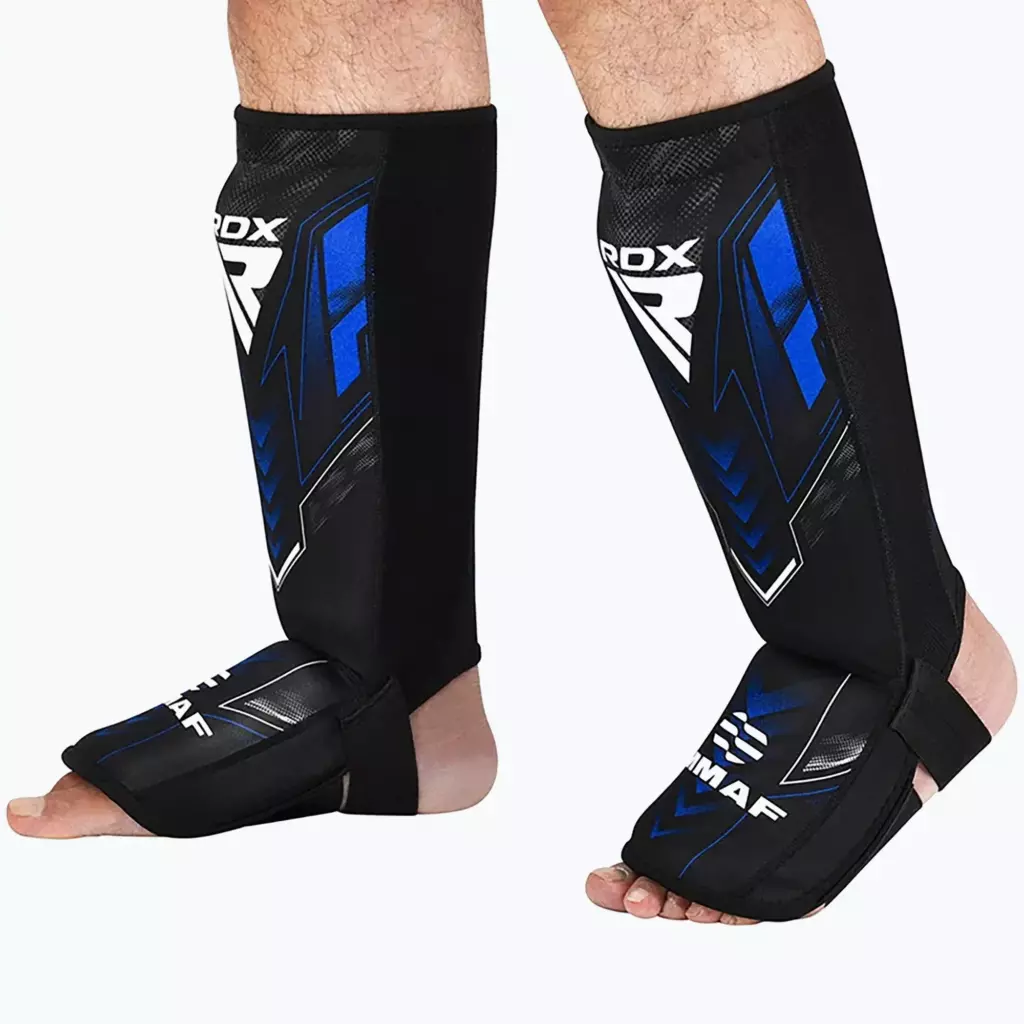 Шингарды RDX IMMAF Approved Neoprene Shin Instep синие