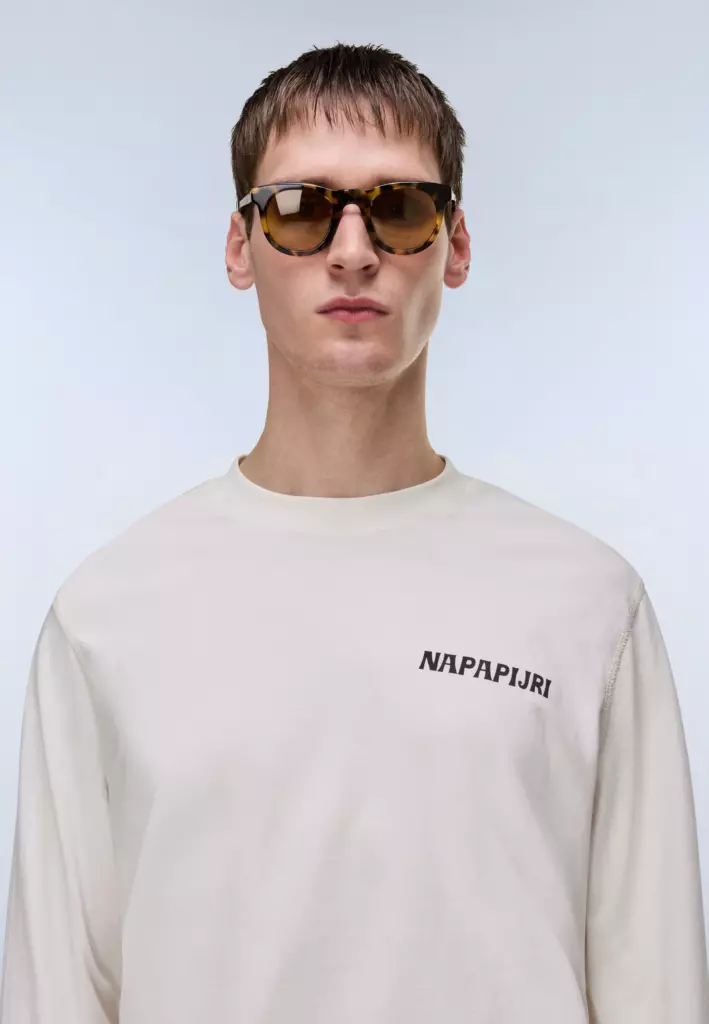 Лонгслив Napapijri SOL white whisper