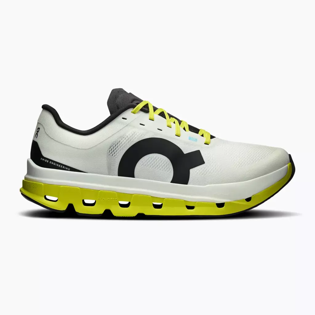 Кроссовки для бега On Cloudflow 5 white/lime