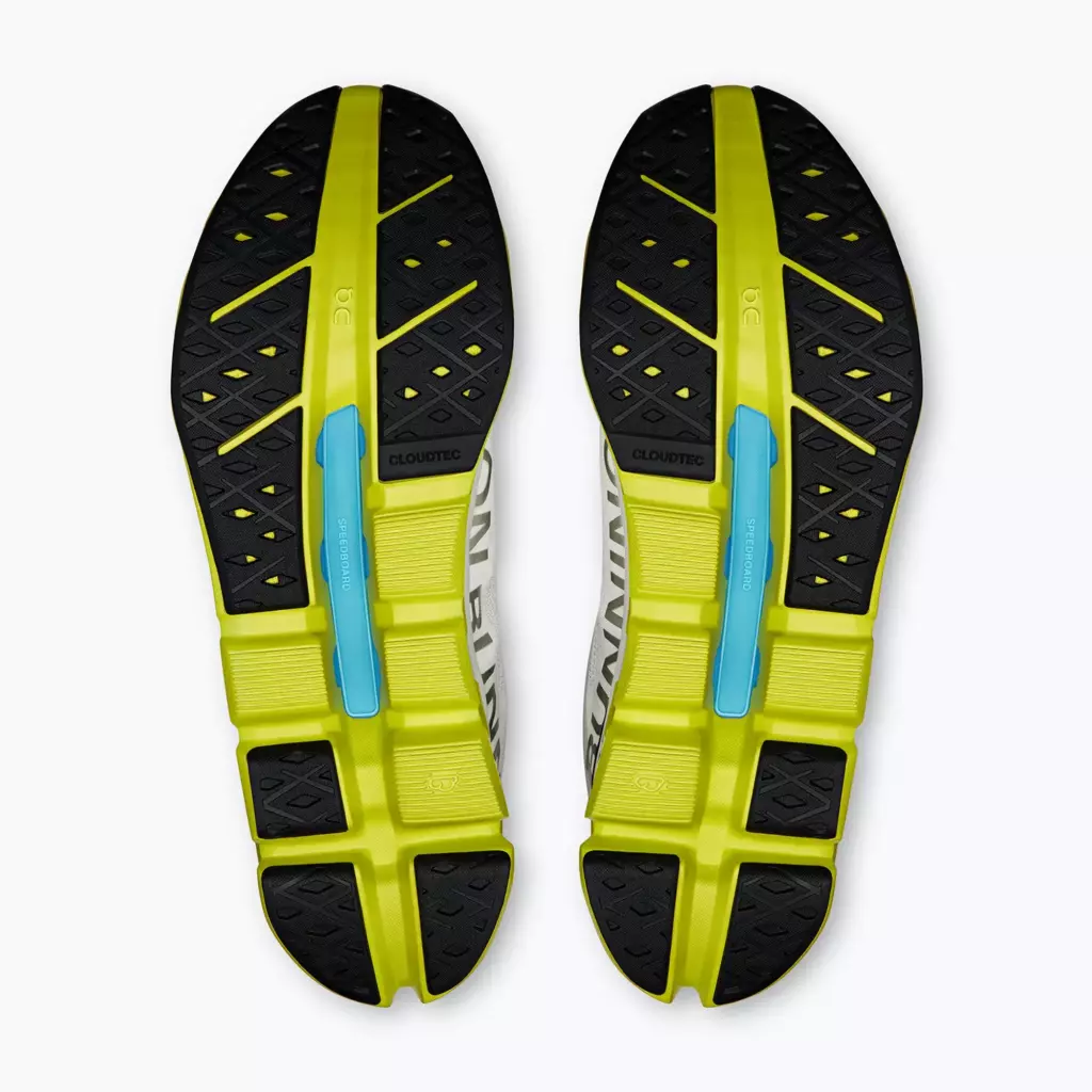 Кроссовки для бега On Cloudflow 5 white/lime