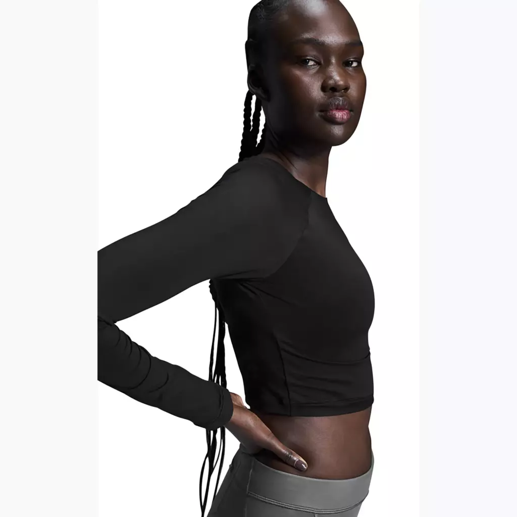 Женский лонгслив On Running Studio Long-T Crop black