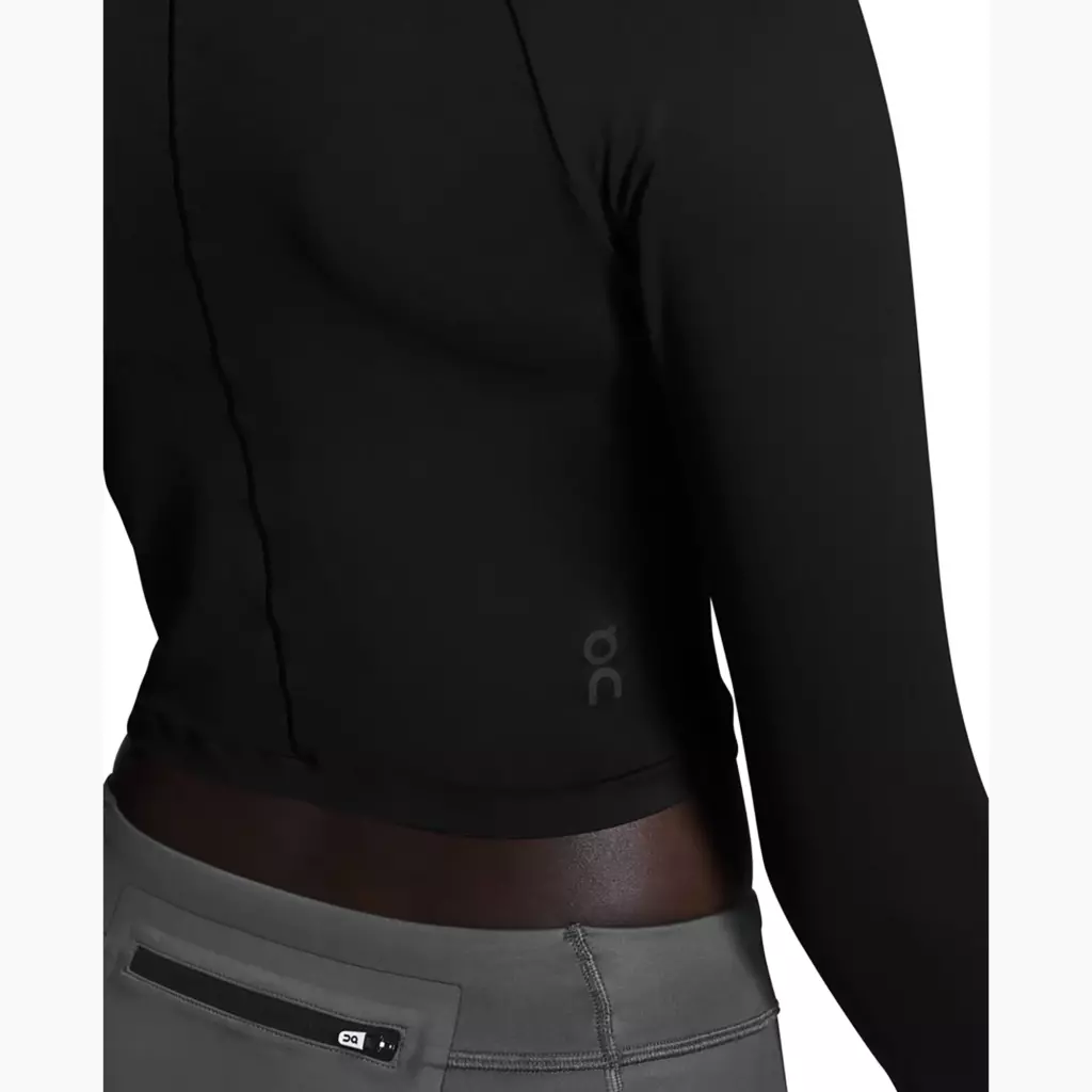 Женский лонгслив On Running Studio Long-T Crop black