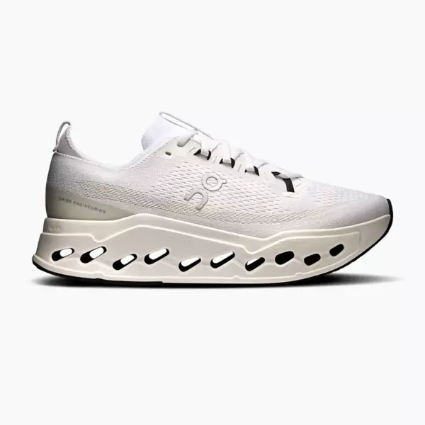 Кроссовки для бега On Cloudsurfer Max Wide white/white