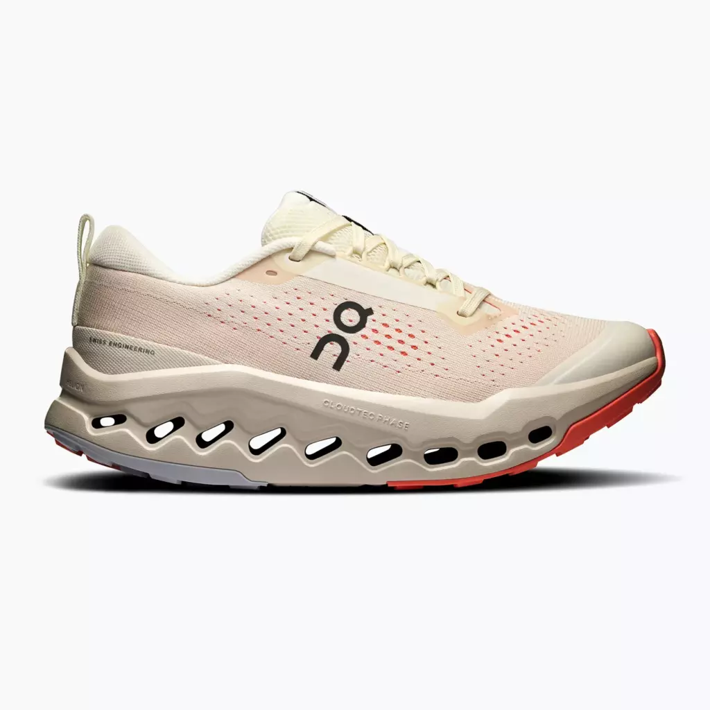 Женские Кроссовки для бега On Cloudsurfer Trail 2 ivory/salmon