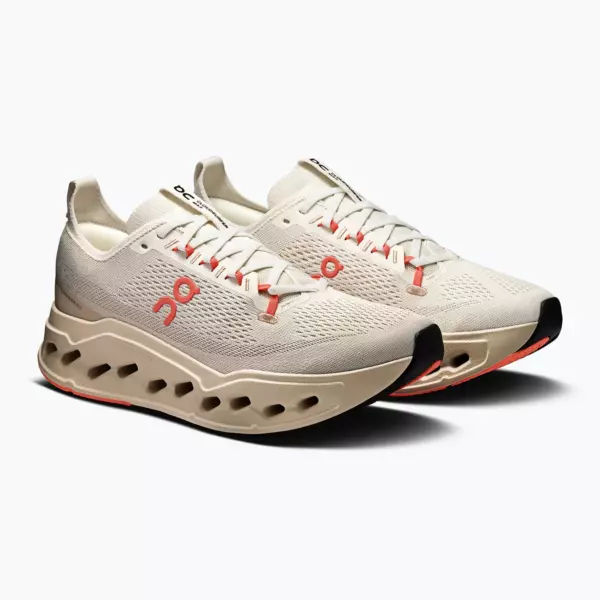 Кроссовки для бега On Cloudsurfer Max ivory/salmon